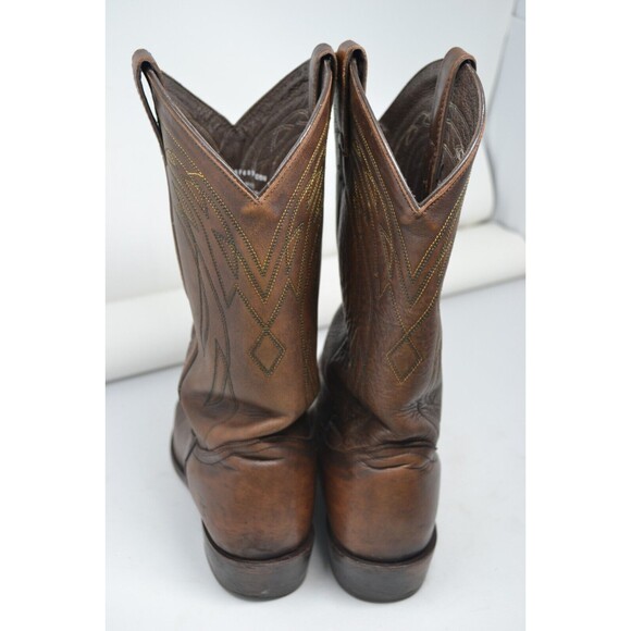 Frye Bruce Pull On 3487688 Dark Brown Men’s Cowboy Western Leather Boot Sz 10 B - Picture 6 of 16